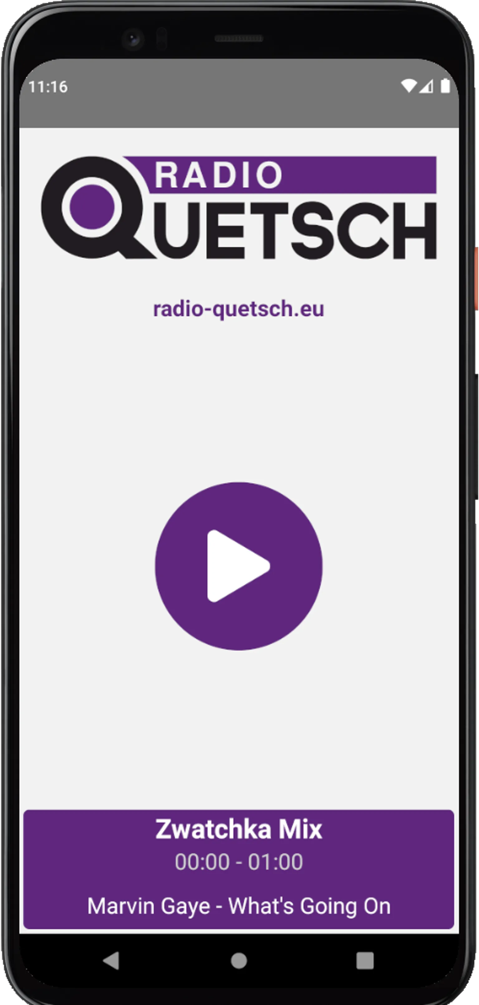 Quetsch'App mobile view